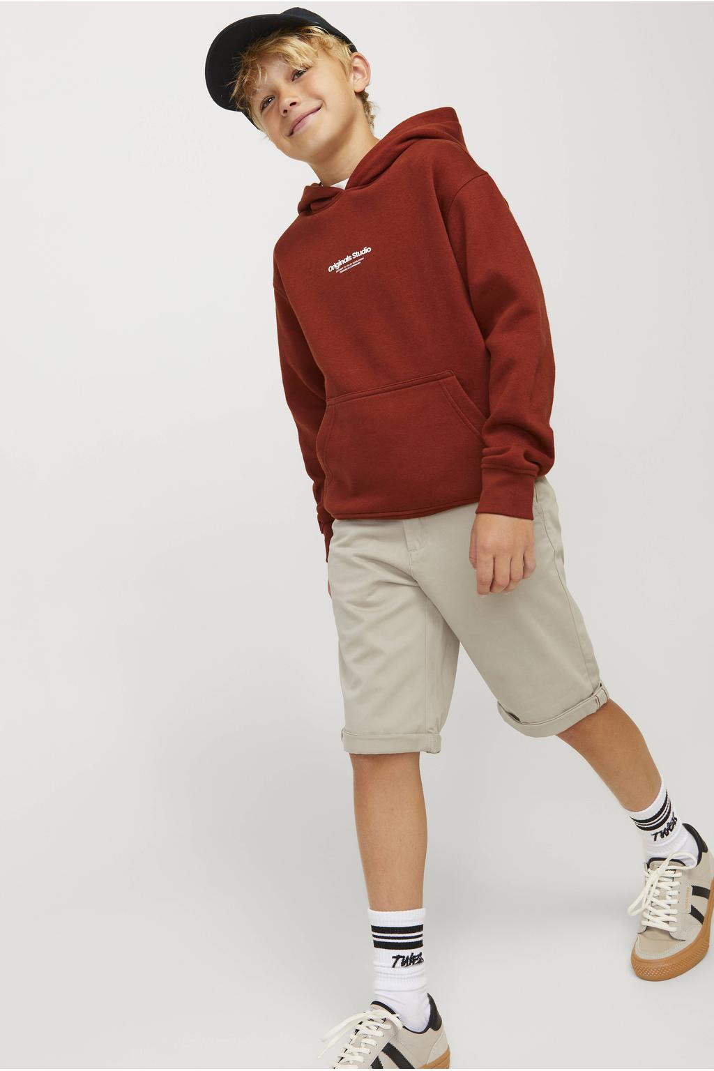 JACK & JONES JUNIOR chino bermuda JJIBOWIE beige