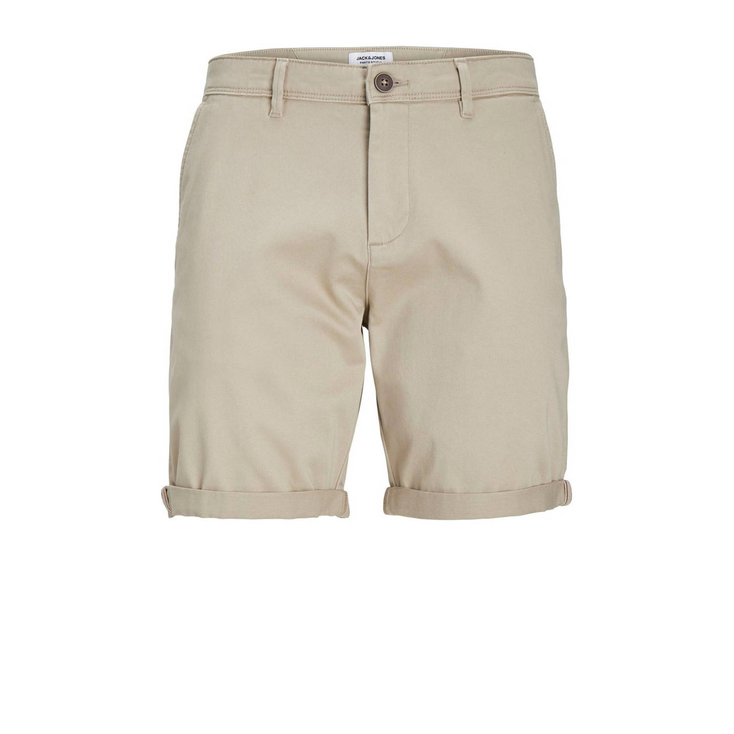 Jack & jones JUNIOR chino bermuda JJIBOWIE beige Korte broek Jongens Stretchkatoen 128