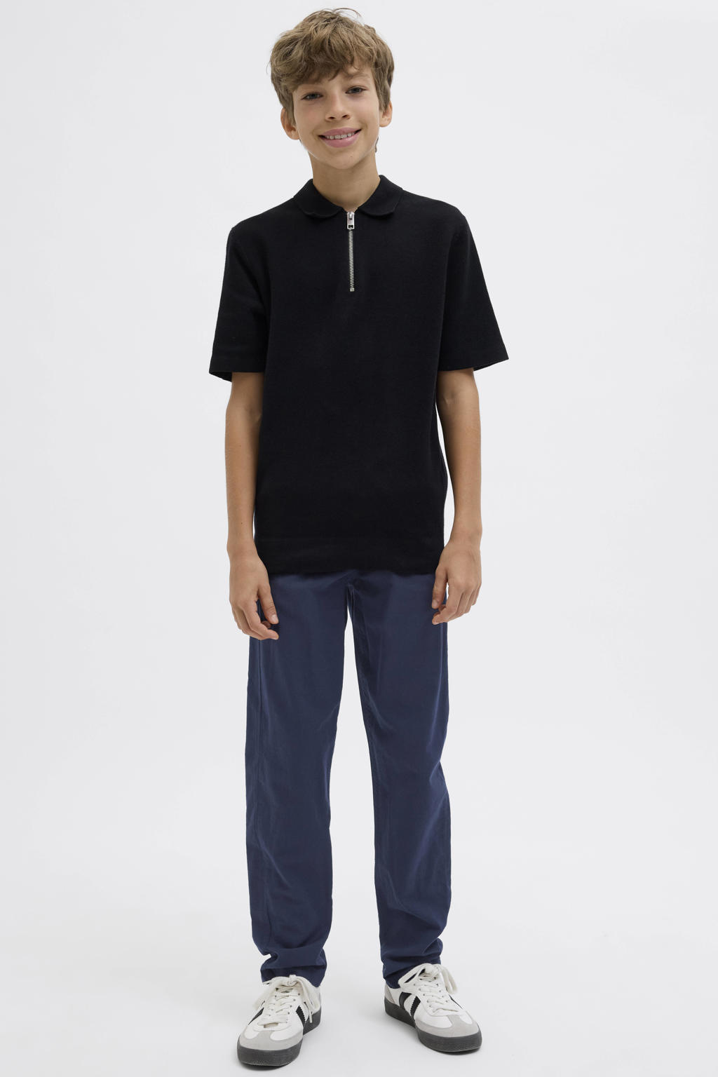 JACK & JONES JUNIOR broek JPSTKANE JJSUMMER donkerblauw