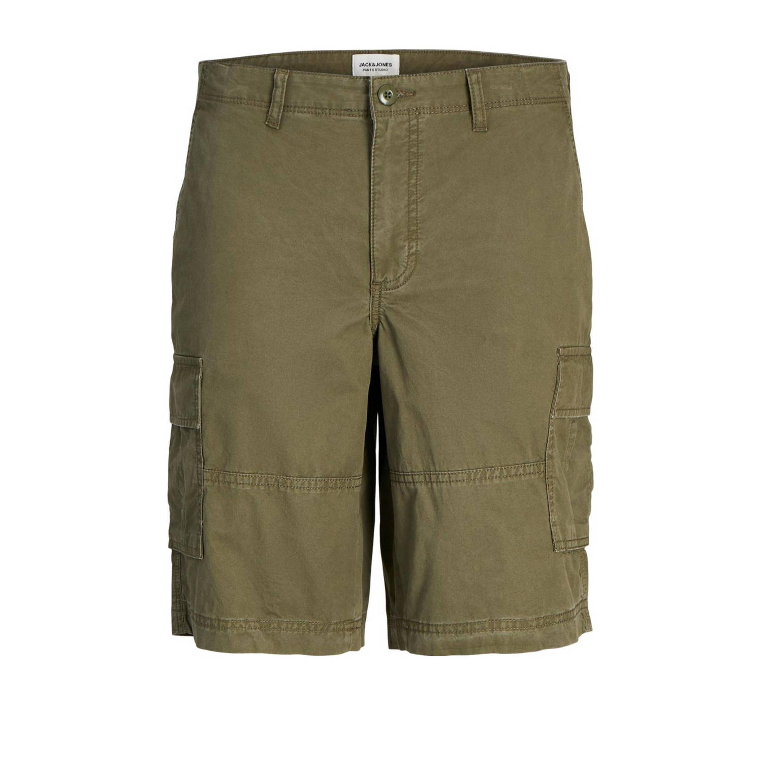 Jack & jones JUNIOR loose fit cargo short JPSTCOLE JJCAMPAIGN olijfgroen Korte broek Jongens Katoen 164