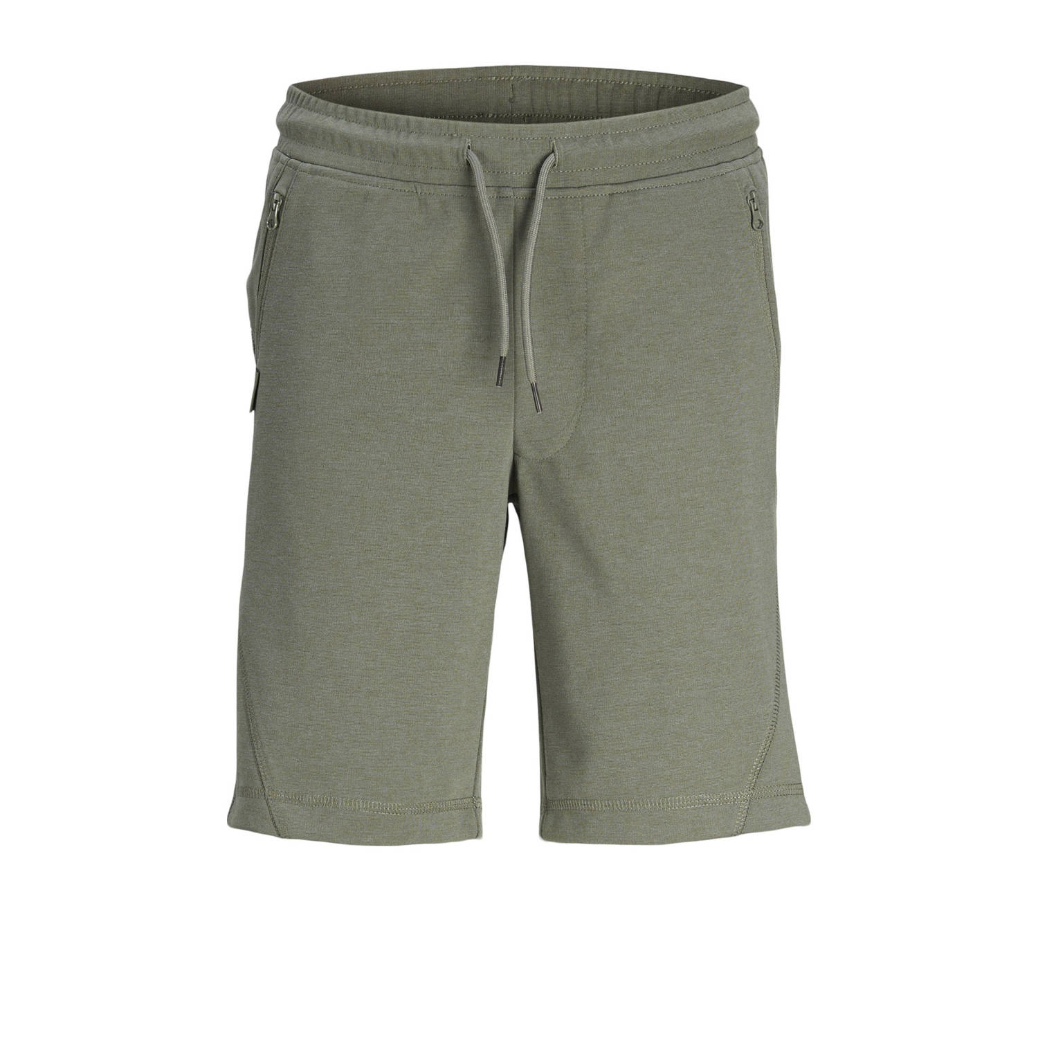 Jack & jones JUNIOR sweatshort JPSTENCLOUD olijfgroen Korte broek Effen 128