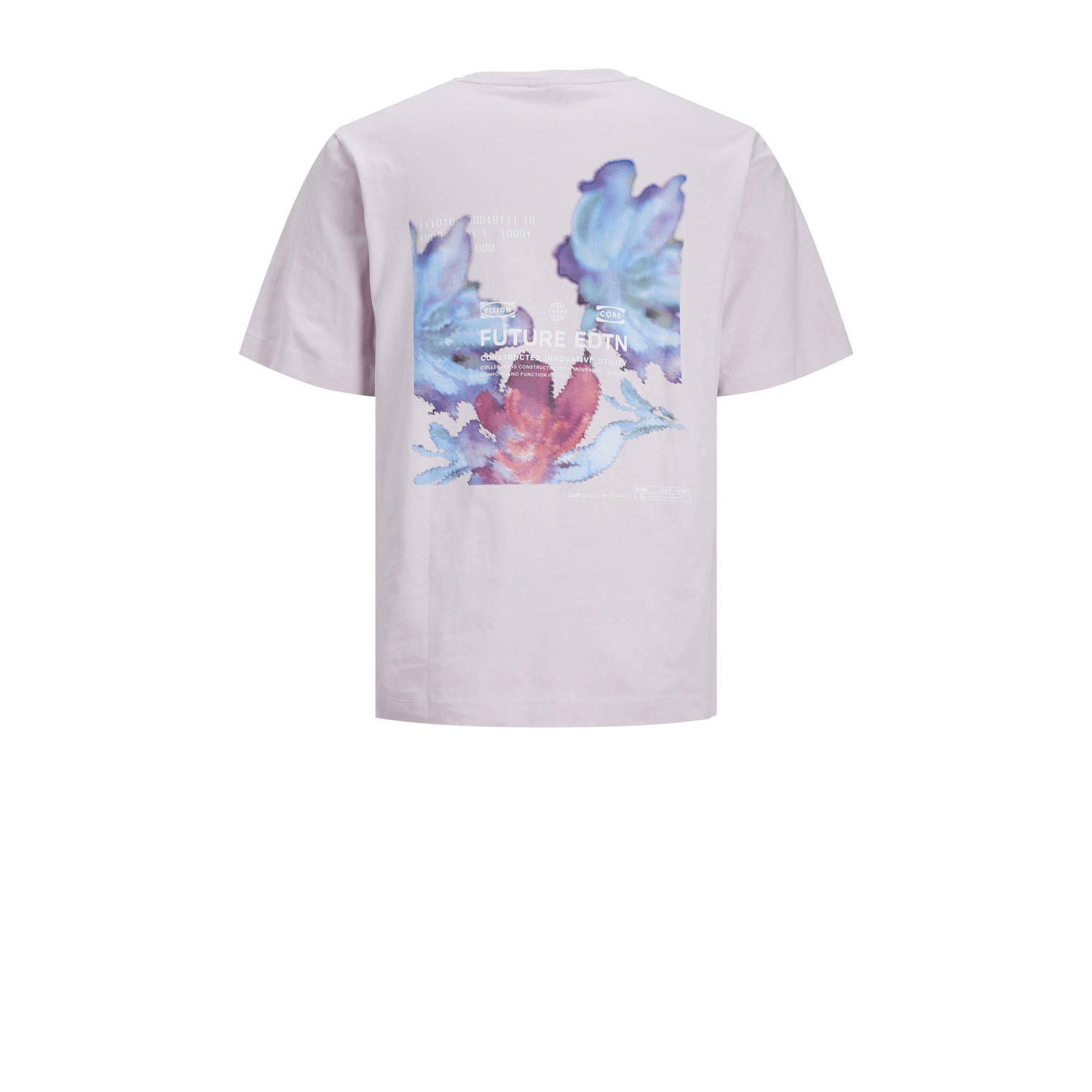 JACK & JONES JUNIOR T-shirt JCOSTAGGER met backprint lila