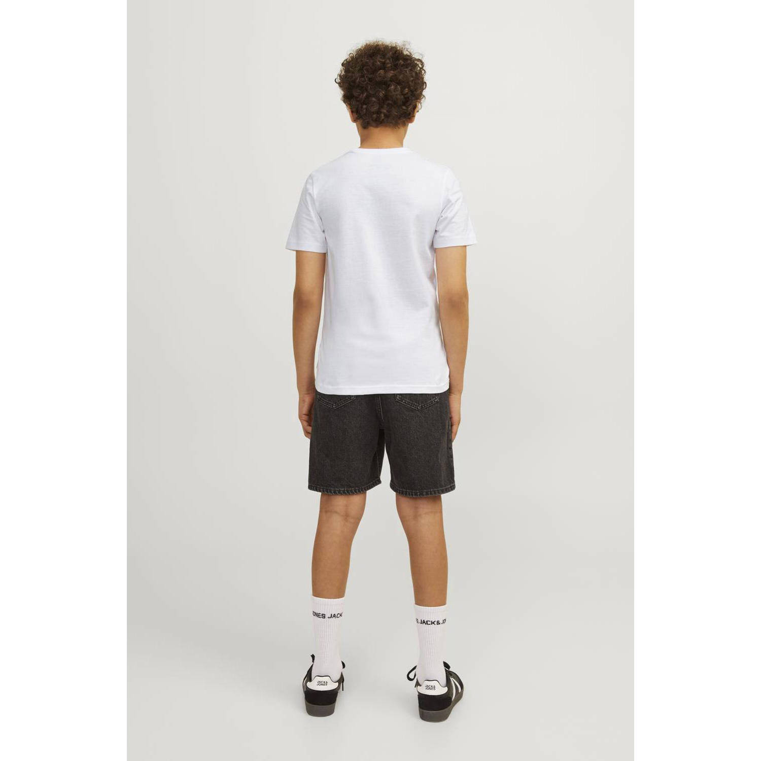 JACK & JONES JUNIOR T-shirt JORTAMPA met printopdruk wit