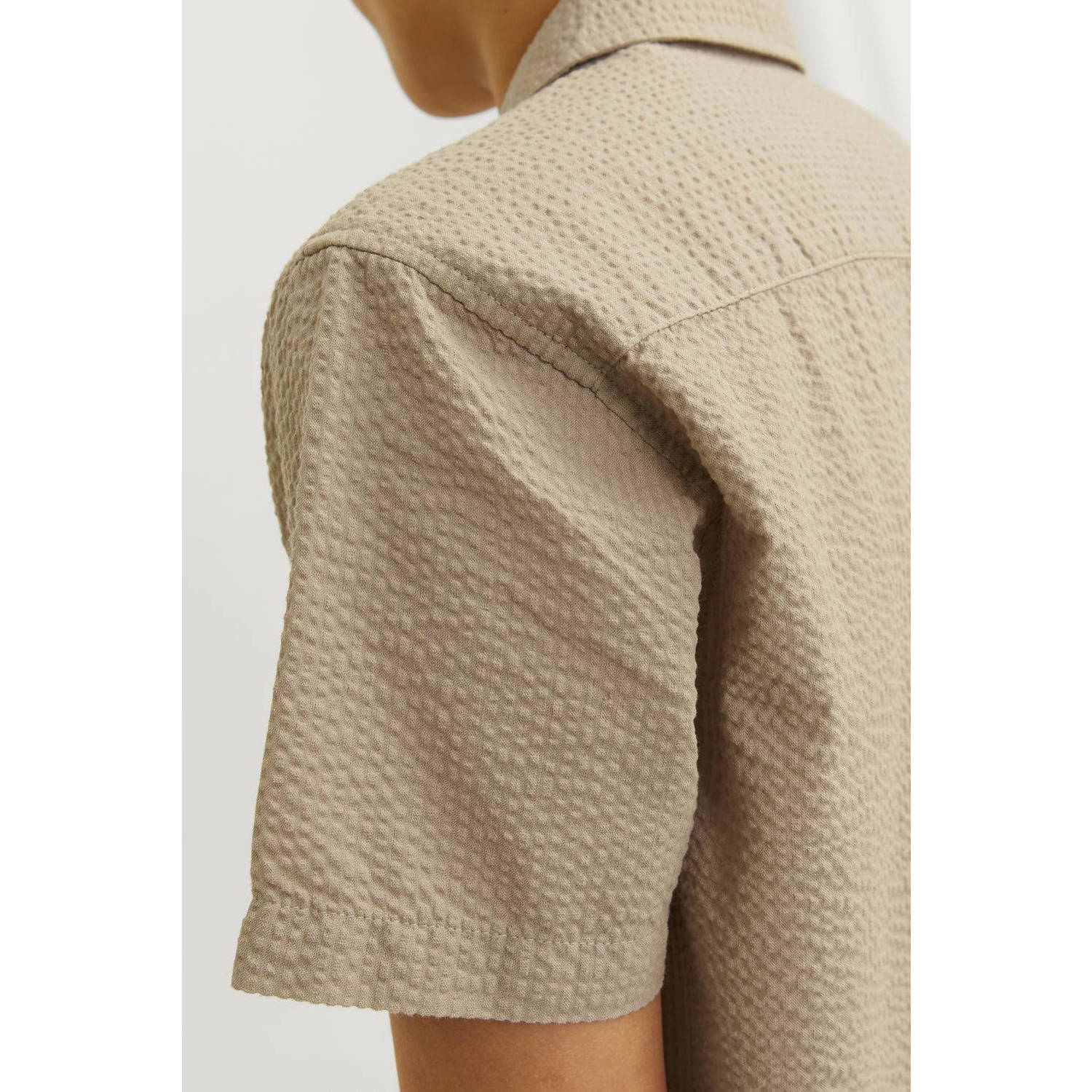 JACK & JONES JUNIOR overhemd JORPALMA beige