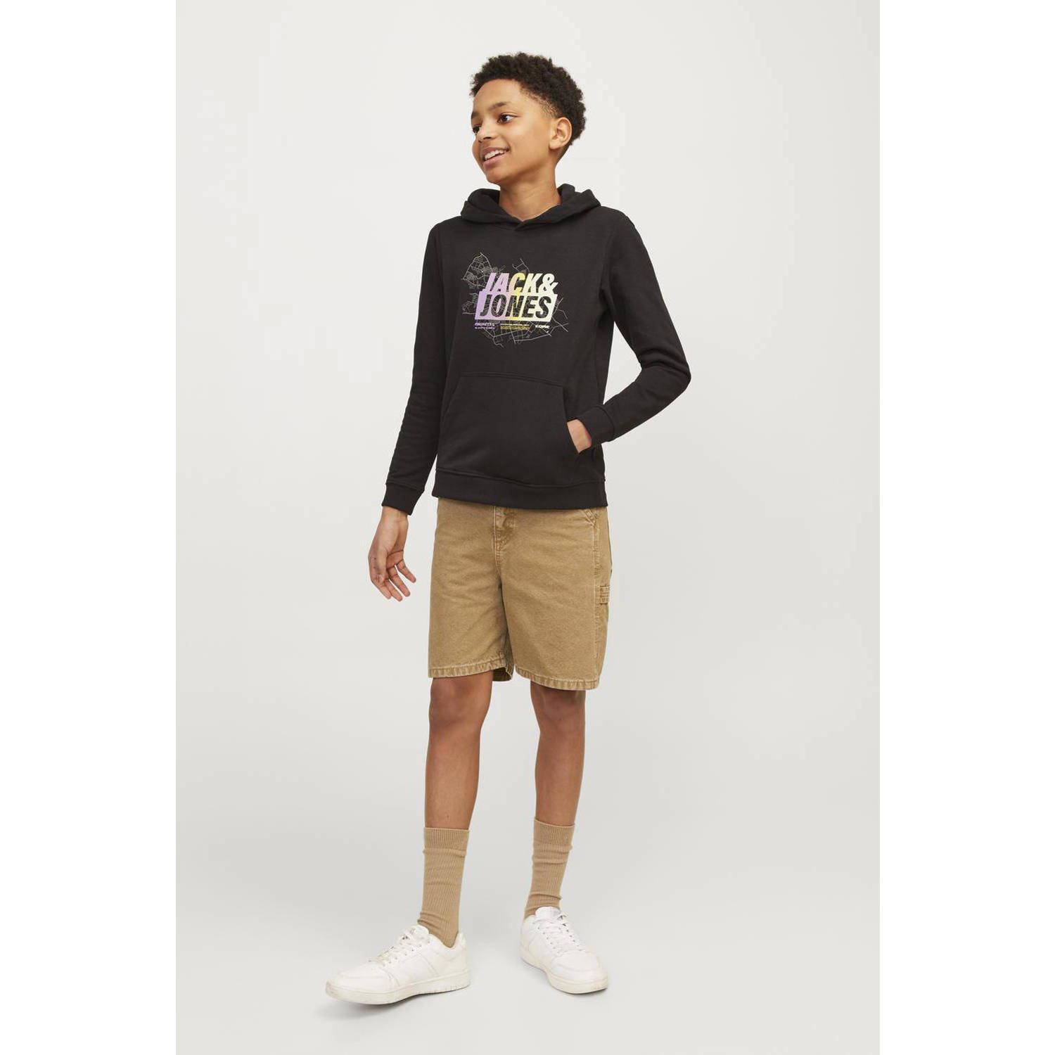 JACK & JONES JUNIOR regular fit casual short JJITONY lichtbruin