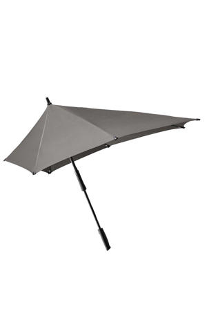 stormparaplu XXL Stick silk grey