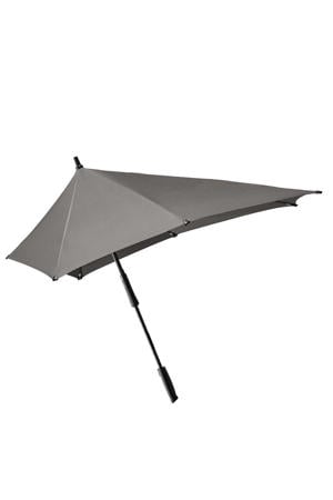 stormparaplu XXL Stick silk grey