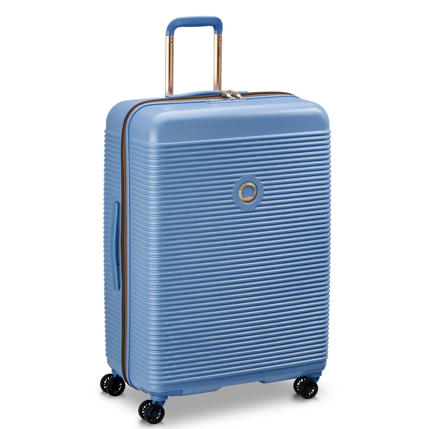 Delsey trolley Freestyle 76 cm. lichtblauw