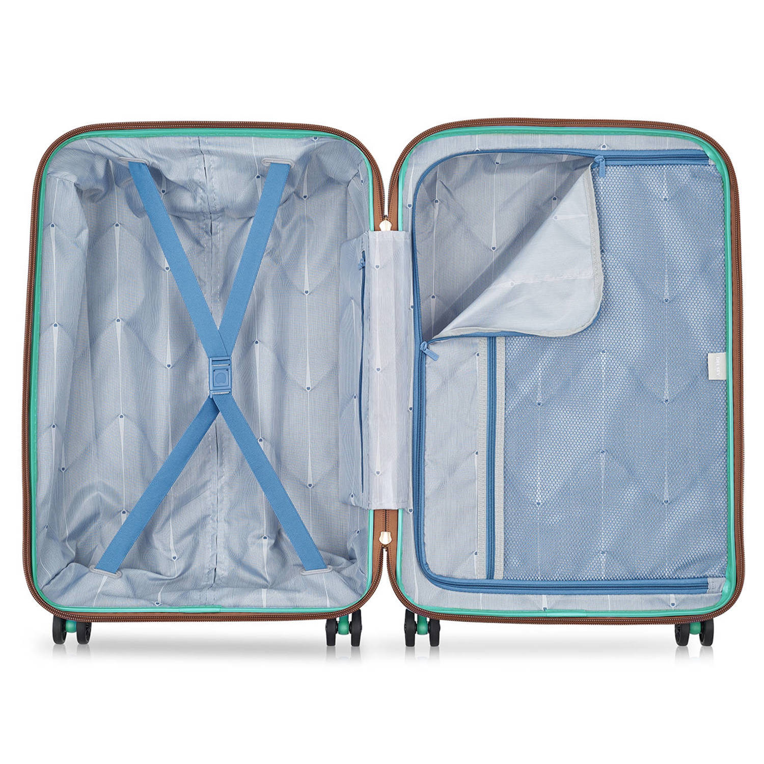 Delsey trolley Freestyle 67 cm. mintgroen