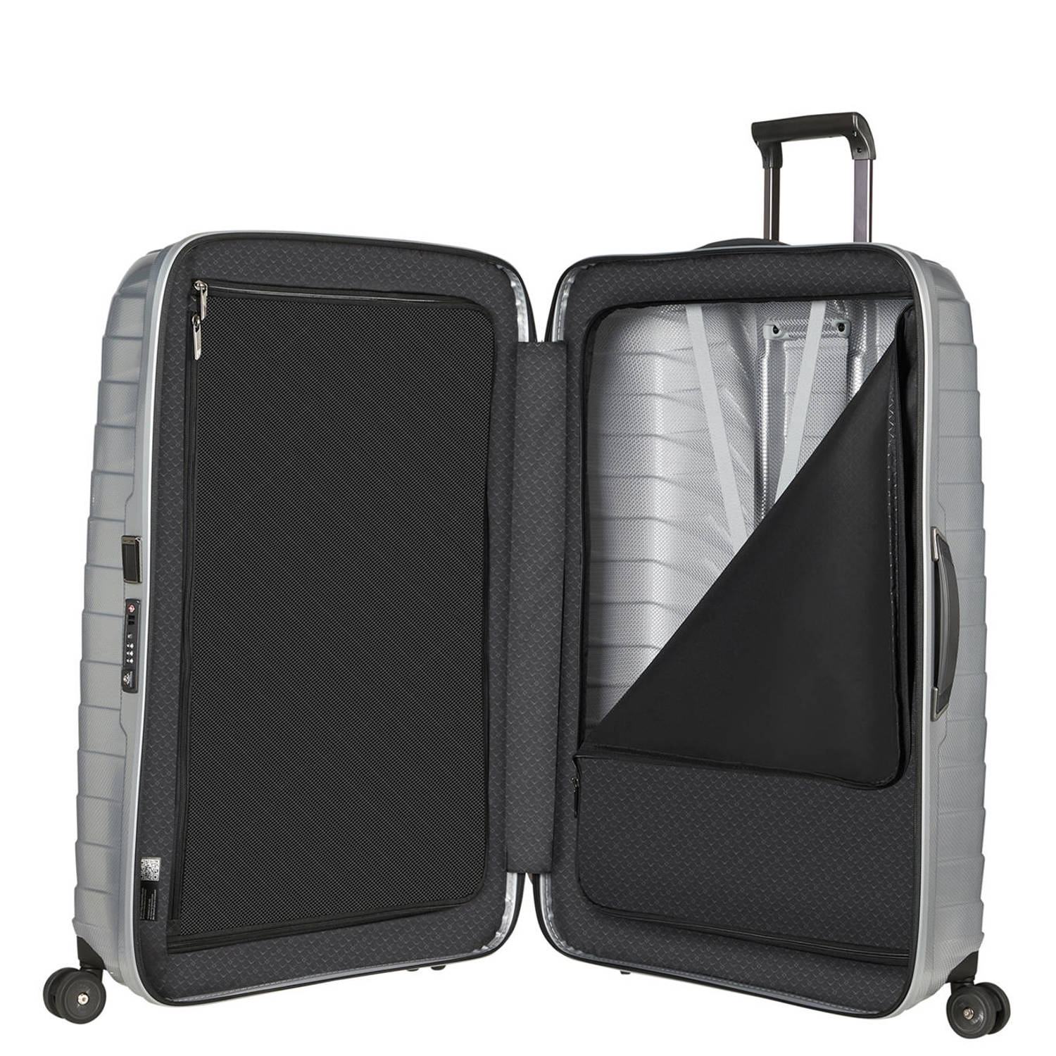 Samsonite trolley Proxis 81 cm. zilverkleurig