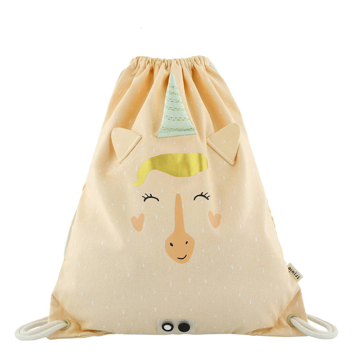 Trixie rugzak Mrs. Unicorn Drawstring geel