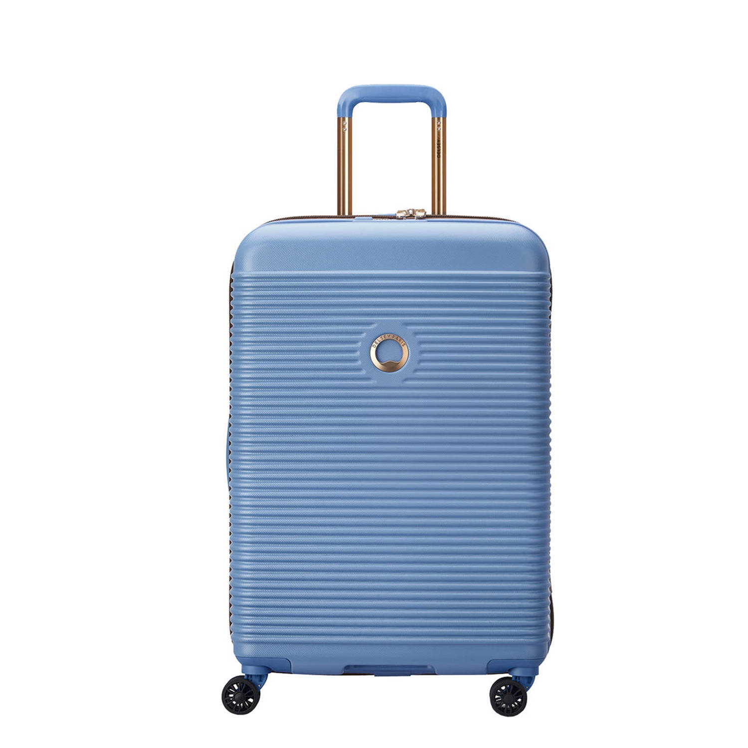 Delsey trolley Freestyle 67 cm. lichtblauw