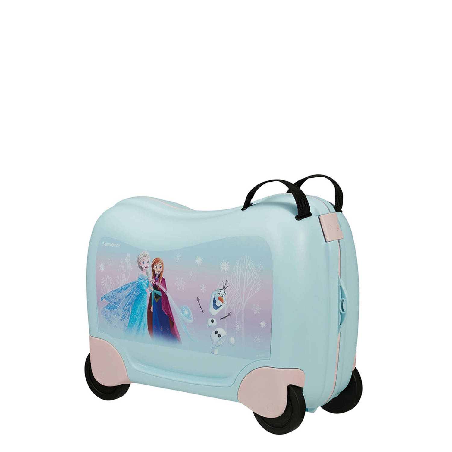 Samsonite Kinderkoffer Dream2Go Ride-on Trolley Disney Frozen Kinder reis koffer handbagage om op te zitten en te trekken