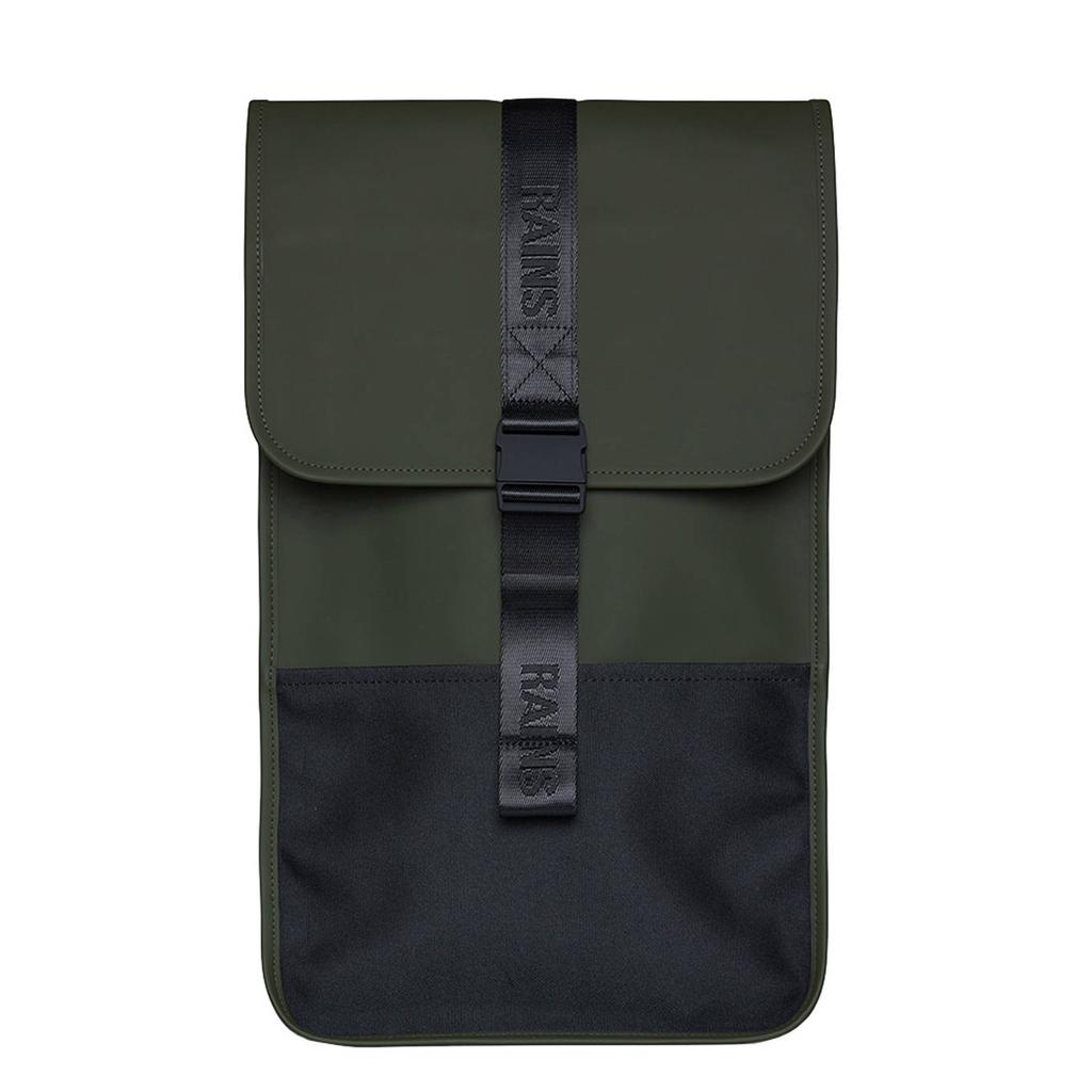 Rains rugzak Trail W3 kaki/zwart