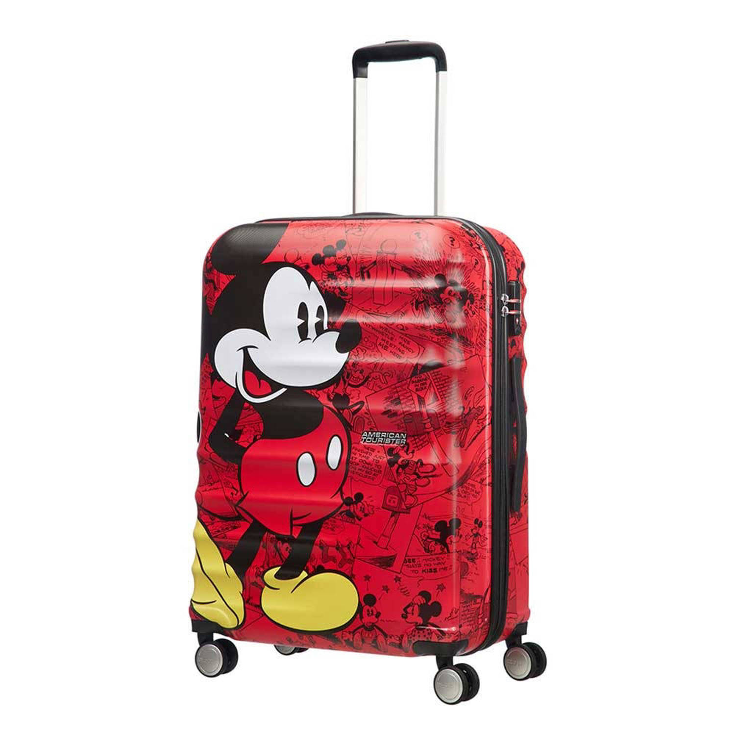 American Tourister trolley Wavebreaker Disney 67 cm. Mickey comics red