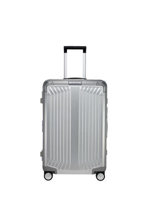 trolley Lite-Box Alu 69 cm. zilverkleurig