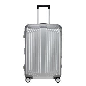 trolley Lite-Box Alu 69 cm. zilverkleurig