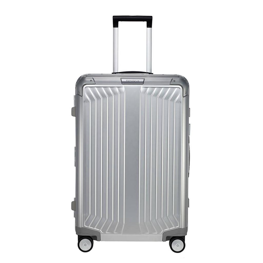Samsonite trolley Lite-Box Alu 69 cm. zilverkleurig