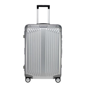 trolley Lite-Box Alu 69 cm. zilverkleurig
