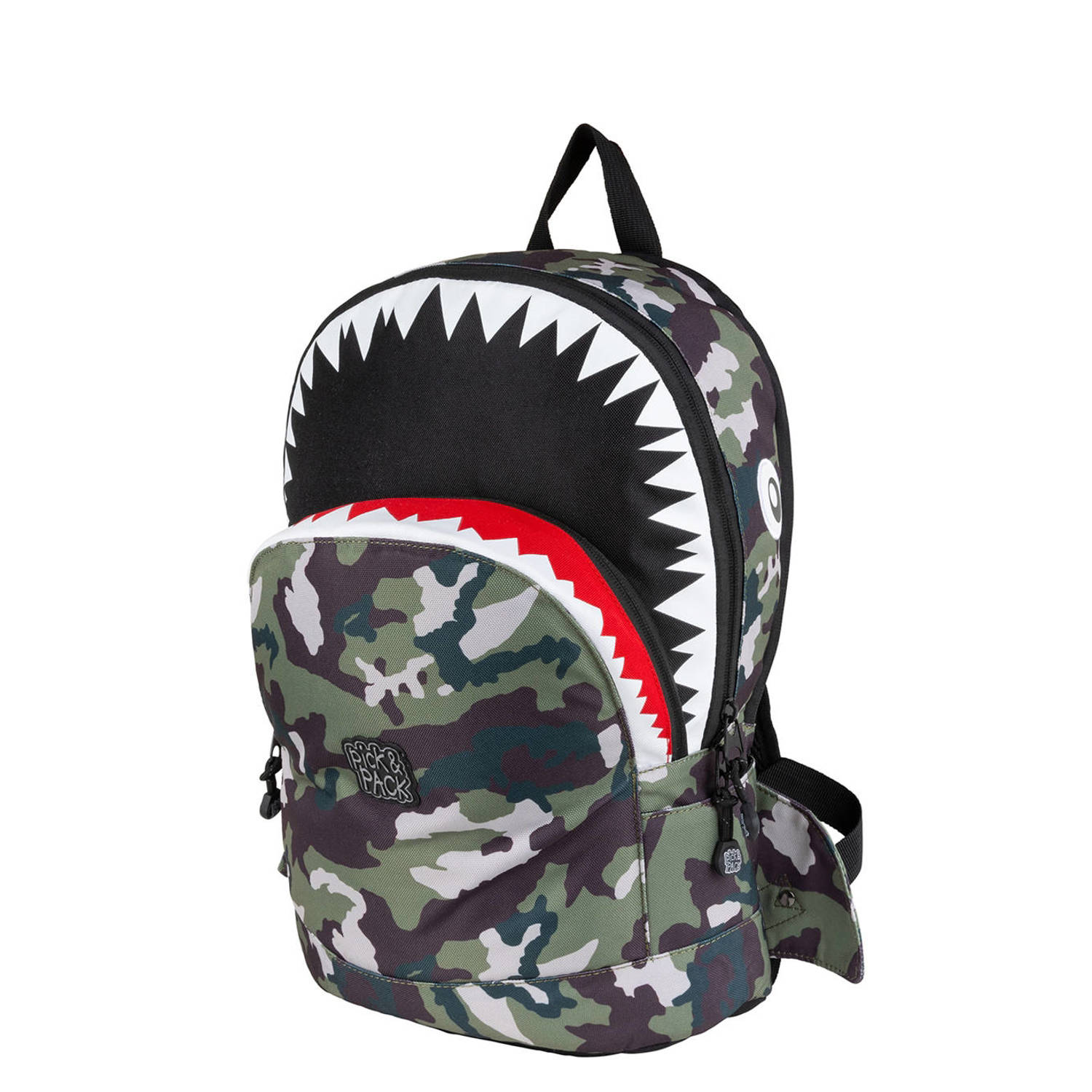 Pick & Pack rugzak Shark Shape M camo