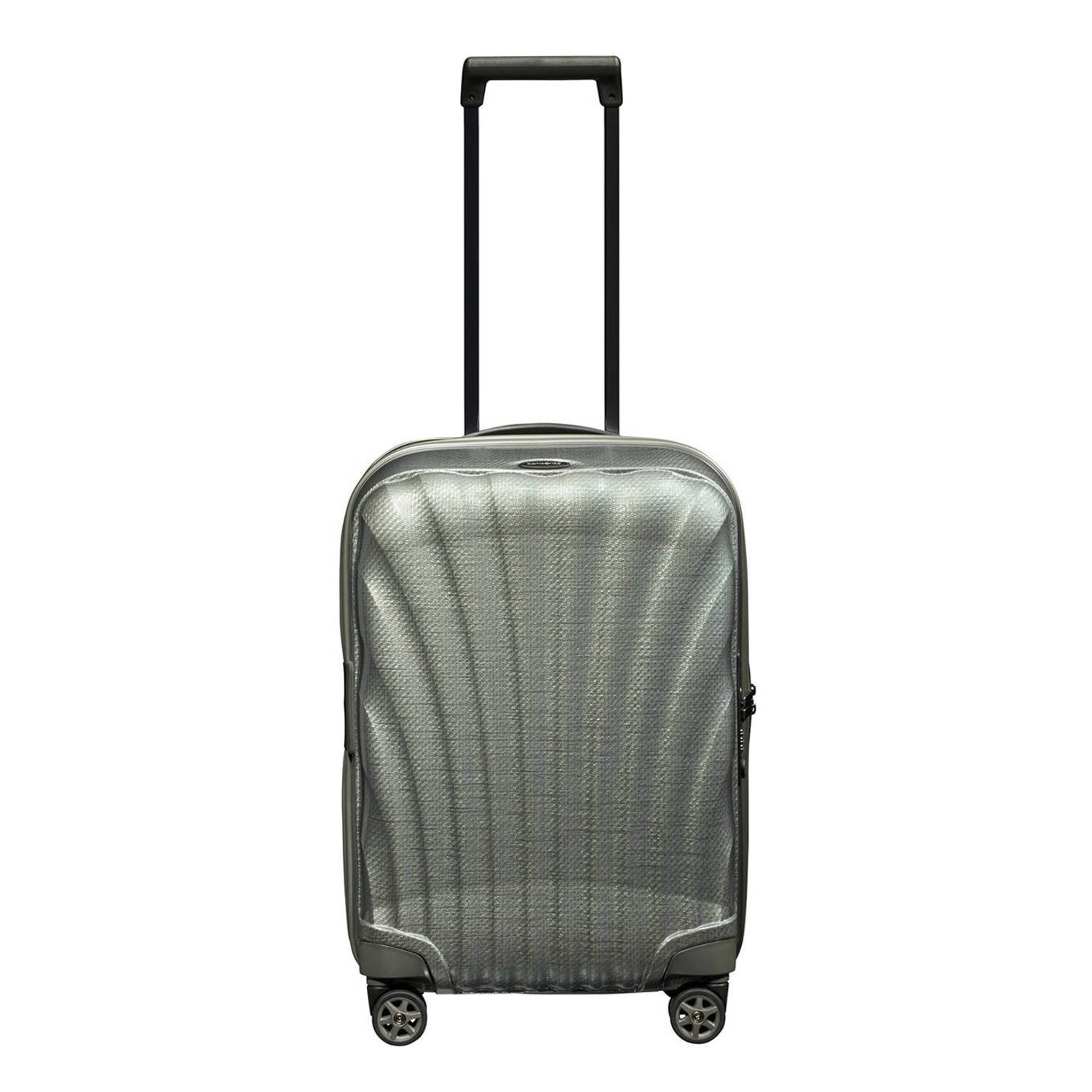 Samsonite trolley C-Lite 55 cm. Expandable grijsgroen