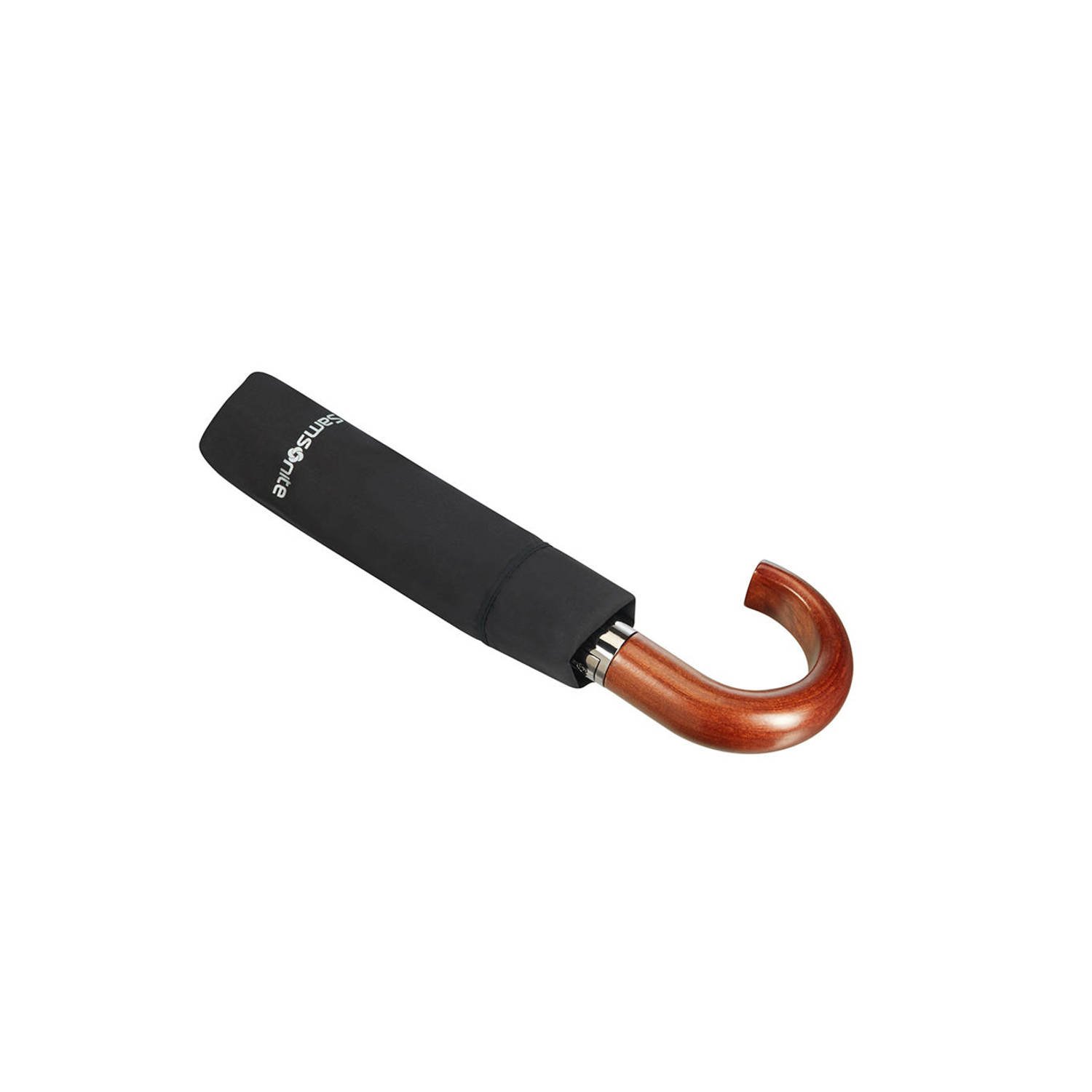 Samsonite paraplu Wood Classic S 3 Sect. Auto zwart