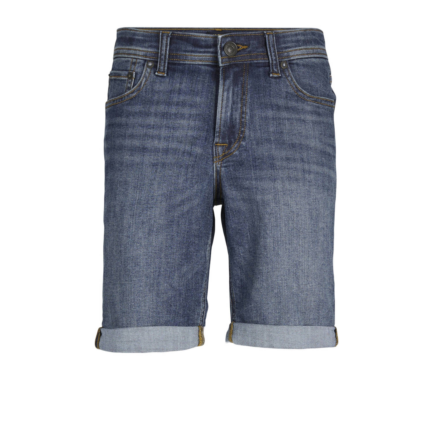 Jack & jones JUNIOR denim short JJIRICK JJORIGINAL blue denim Korte broek Blauw Jongens Stretchdenim 134