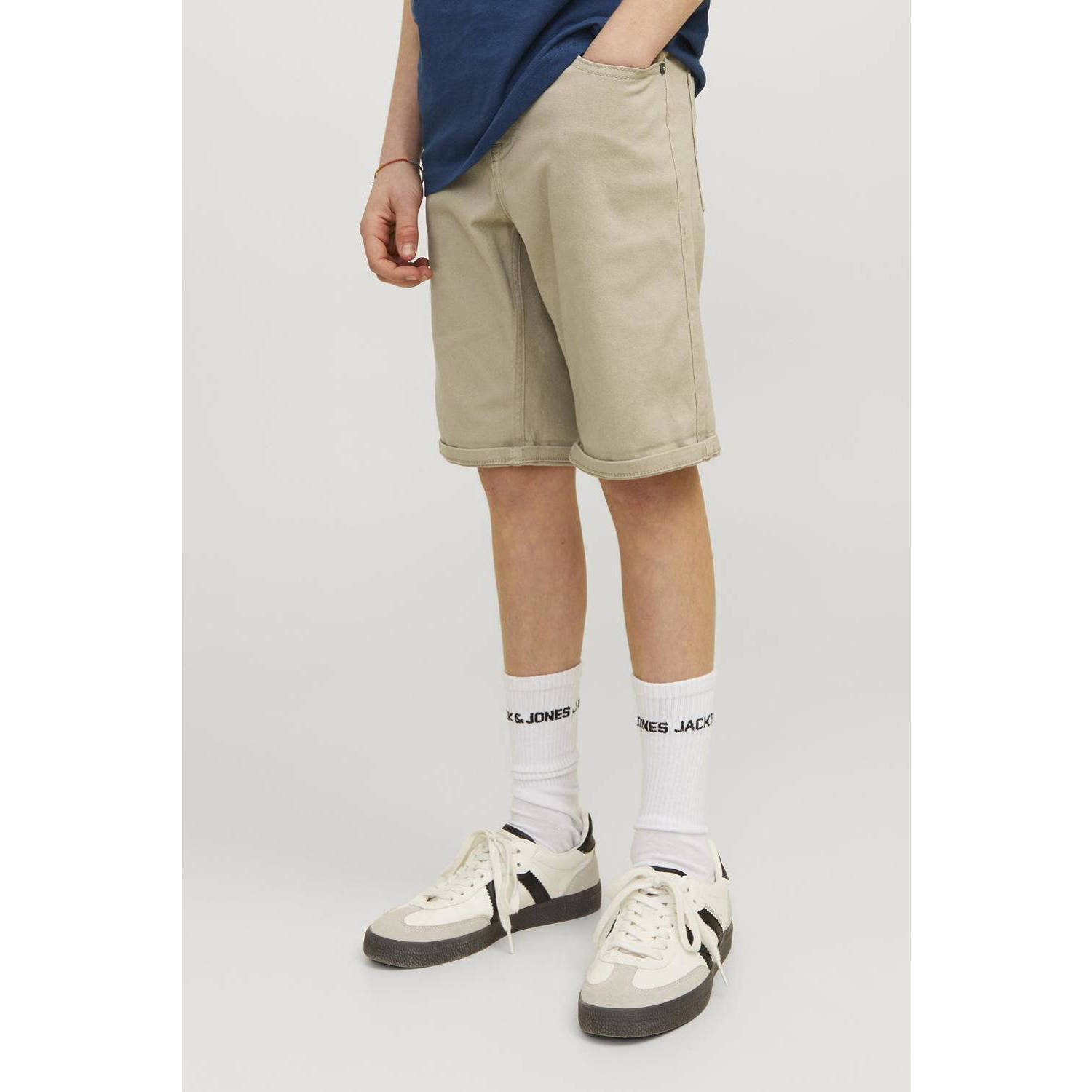 JACK & JONES JUNIOR bermuda JPSTRICK JJORIGINAL lichtzand