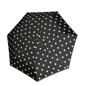 paraply T.020 Small Manual zwart/wit