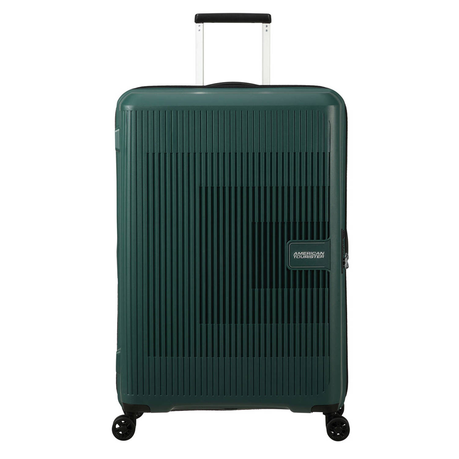 American Tourister trolley Aerostep 77 cm. donkergroen