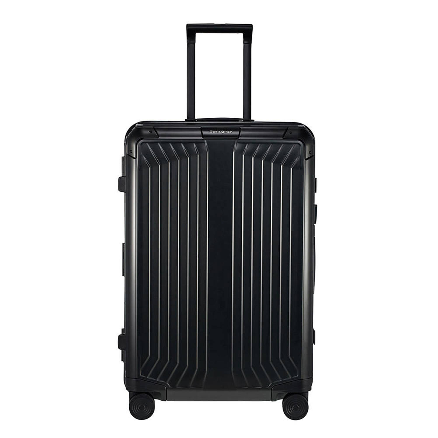 Samsonite trolley Lite-Box Alu 69 cm. zwart