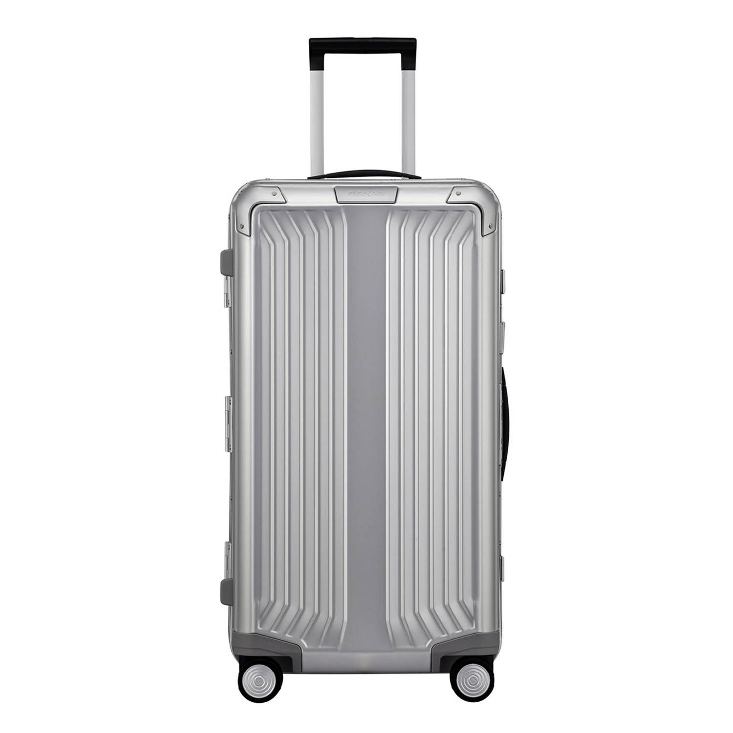 Samsonite trolley Lite-Box Alu 74 cm. zilverkleurig