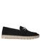 Manfield suède loafers zwart