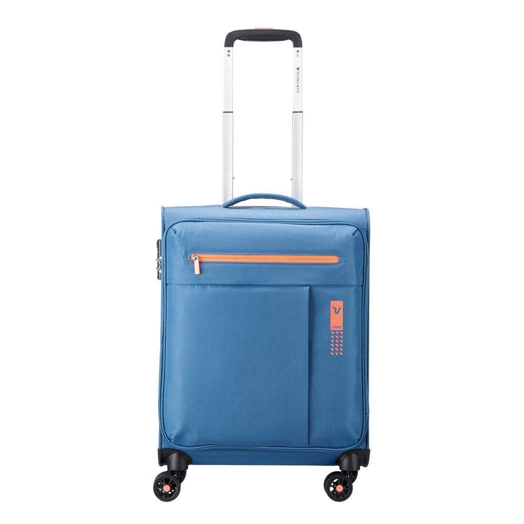 Roncato trolley Lite Soft 55 cm. lichtblauw