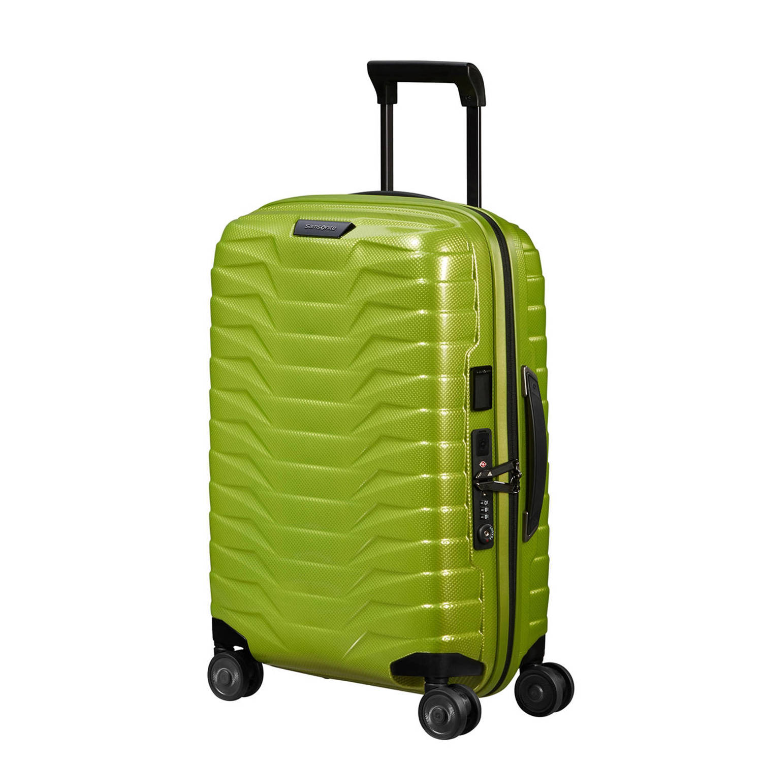 Samsonite trolley Proxis 55 cm. Expandable limegroen