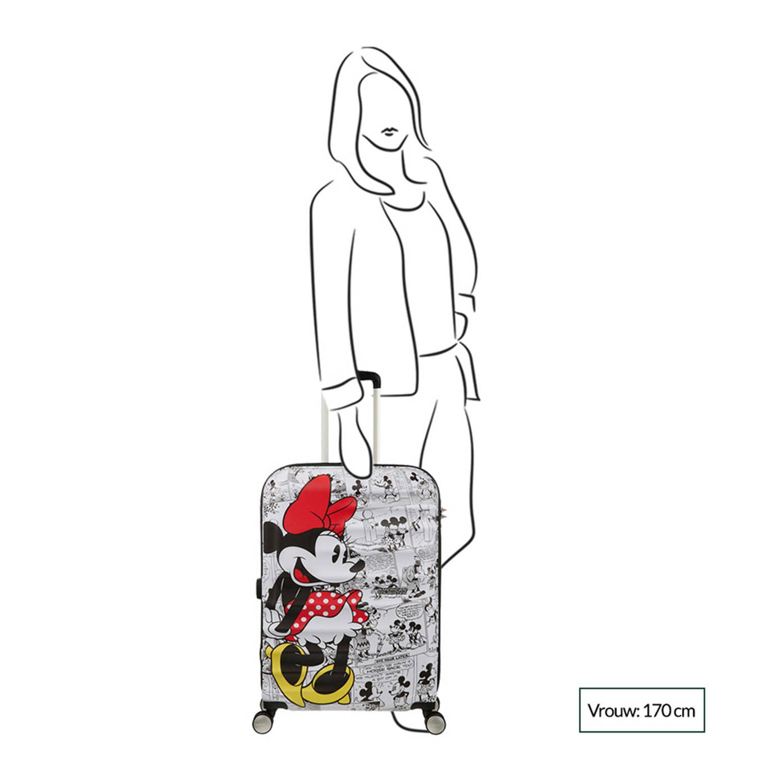 American Tourister trolley Wavebreaker Disney 67 cm. Minnie future pop