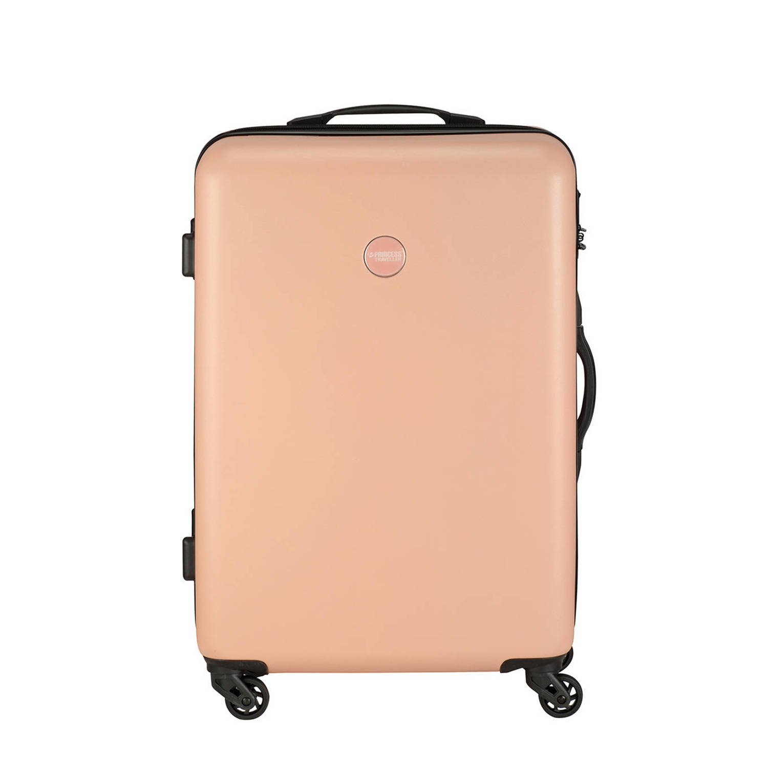 Princess Traveller trolley PT-01 met weegschaal 67 cm. lichtroze