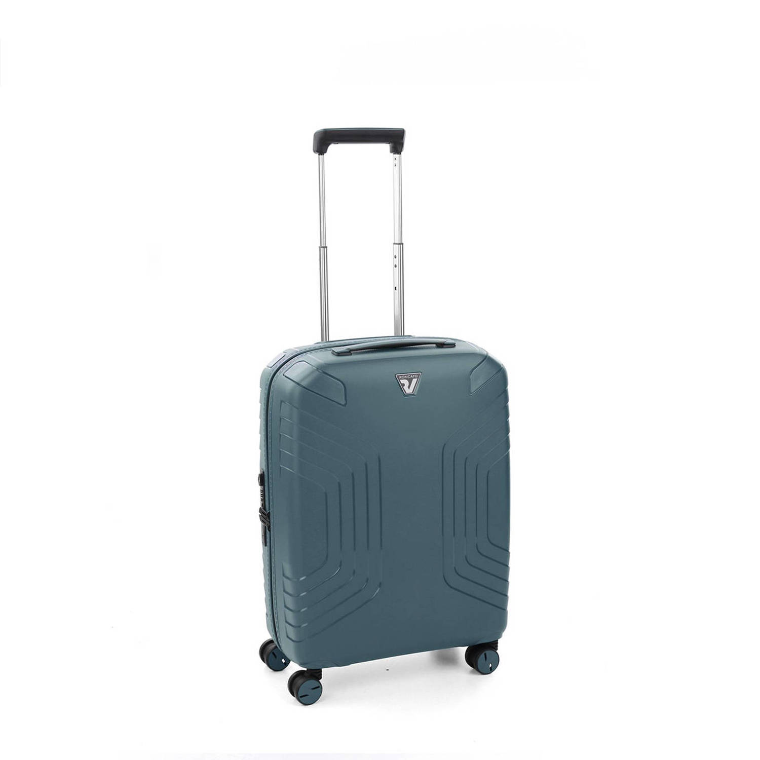 Roncato trolley Ypsilon 4.0 USB 55 cm. Expandable blauwgrijs
