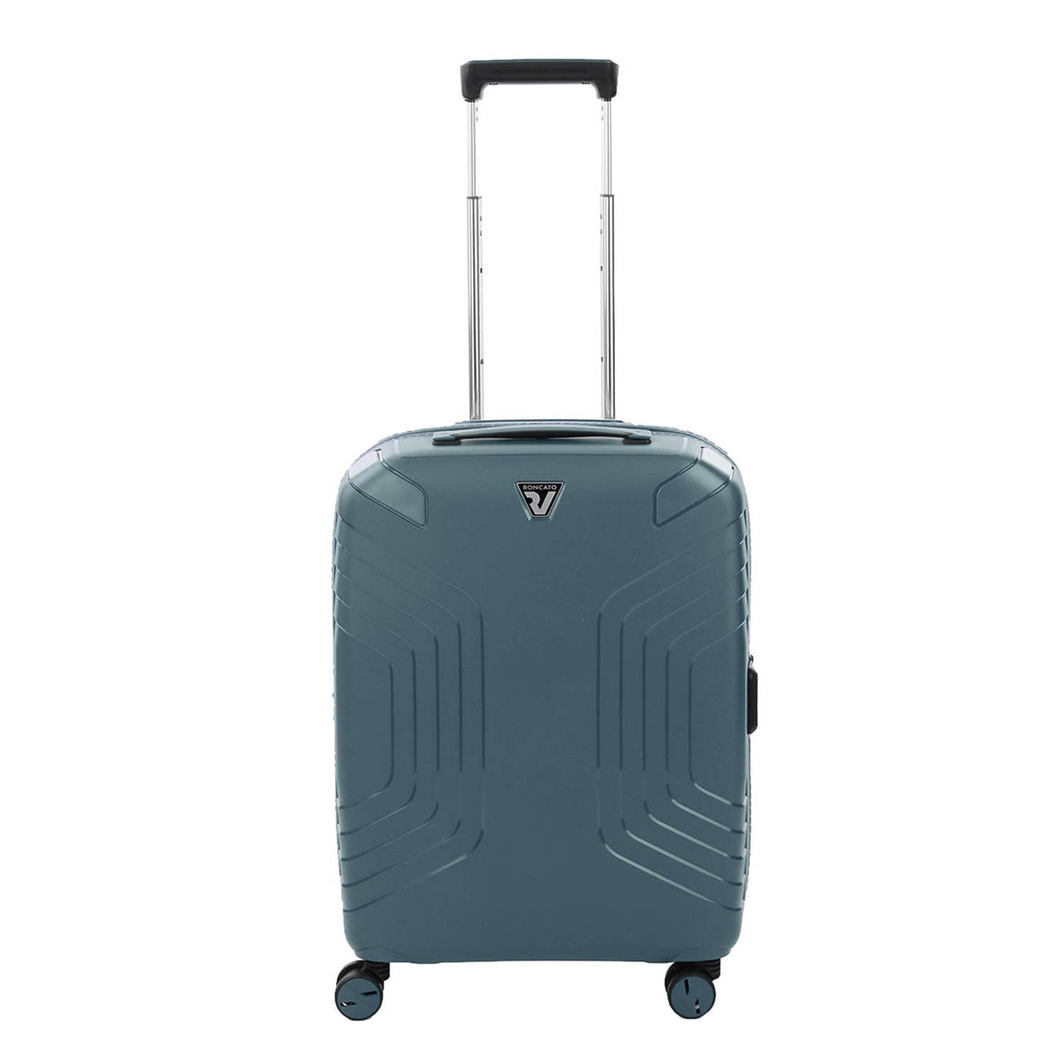 Roncato trolley Ypsilon 4.0 USB 55 cm. Expandable blauwgrijs