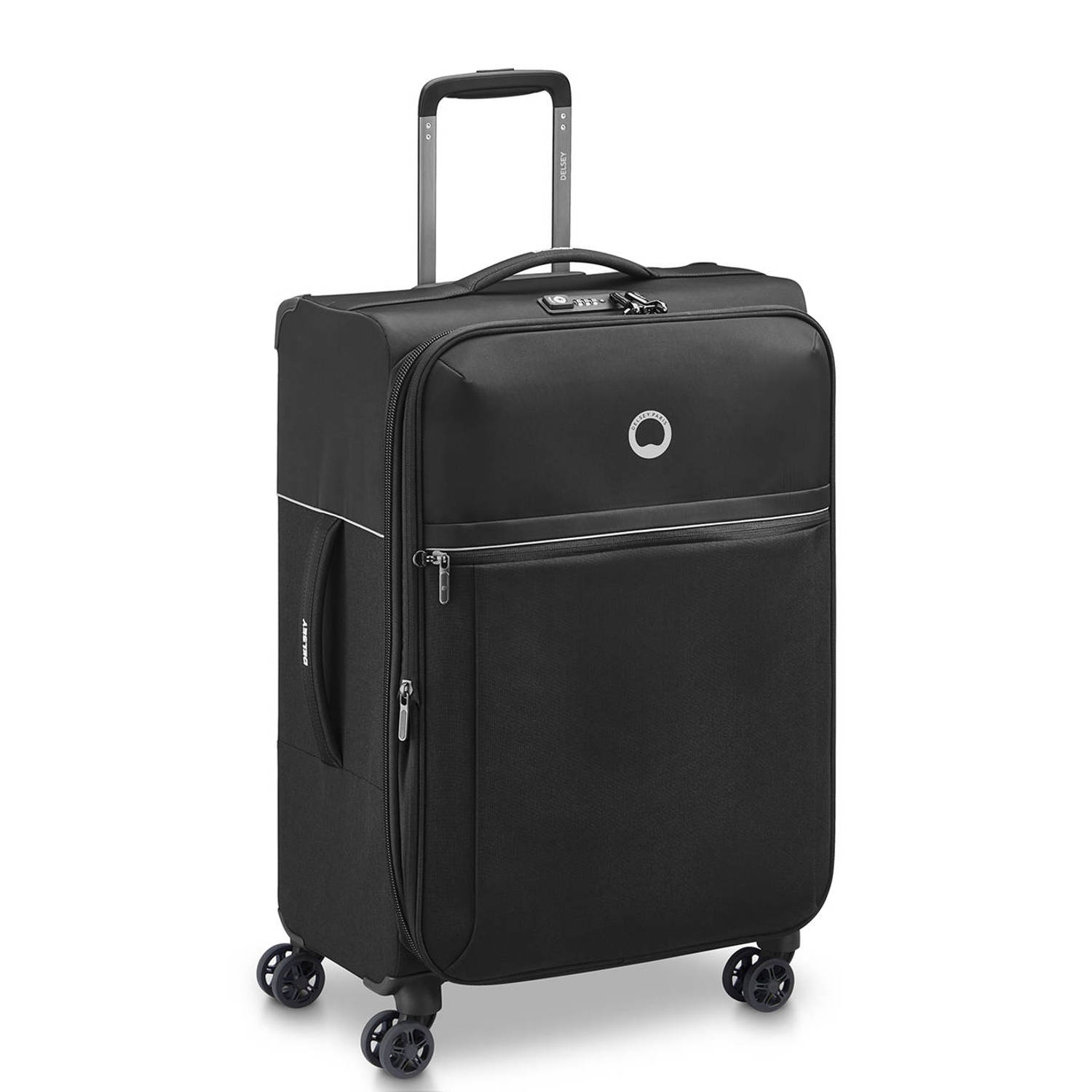 Delsey trolley Brochant 2.0 67 cm. Expandable zwart