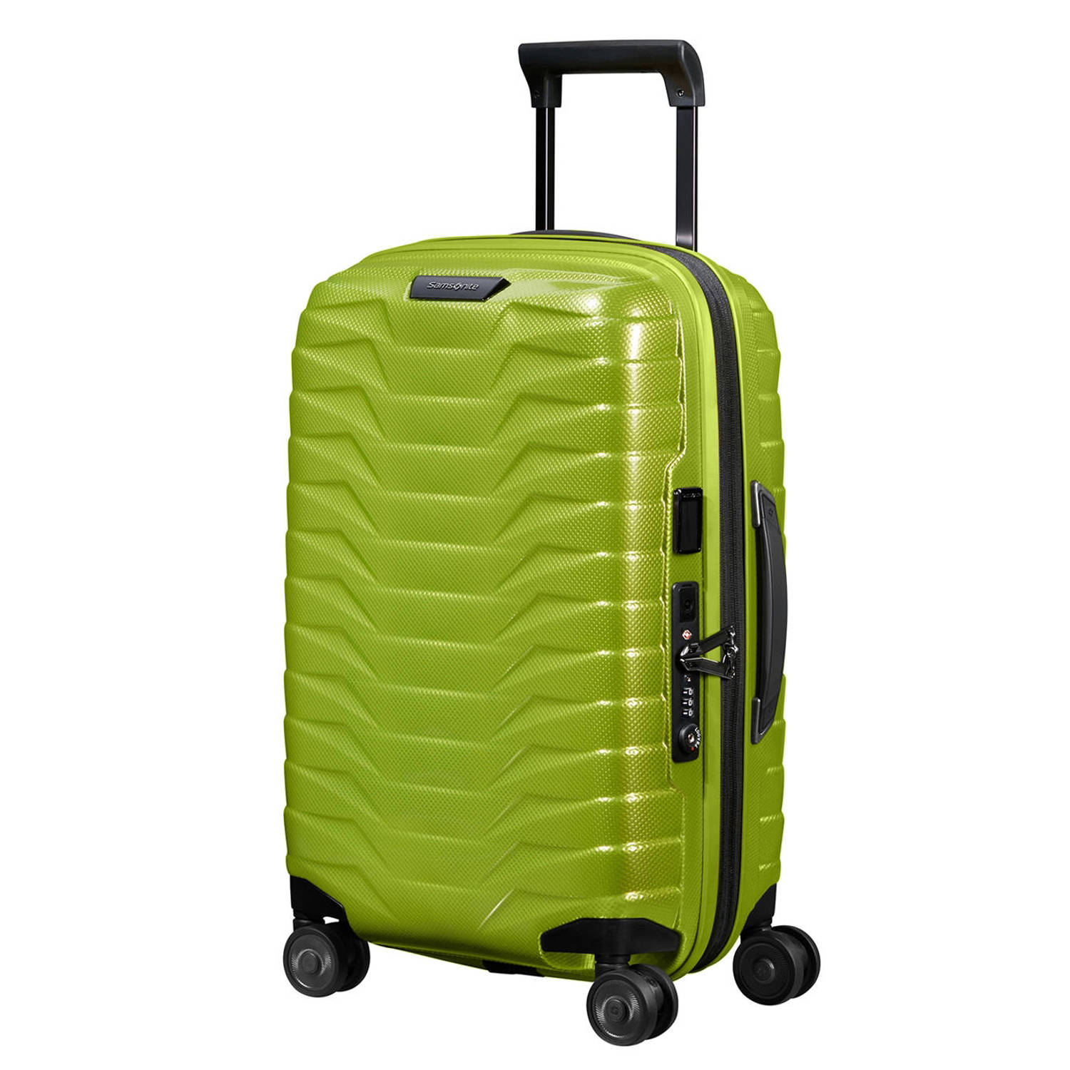 Samsonite trolley Proxis 55 cm. Expandable limegroen