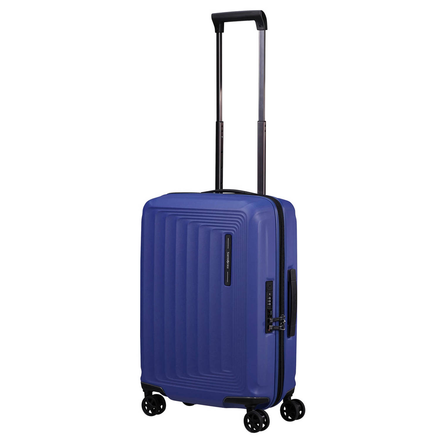 Samsonite Modern Vierkant Design Trolley Blue Heren