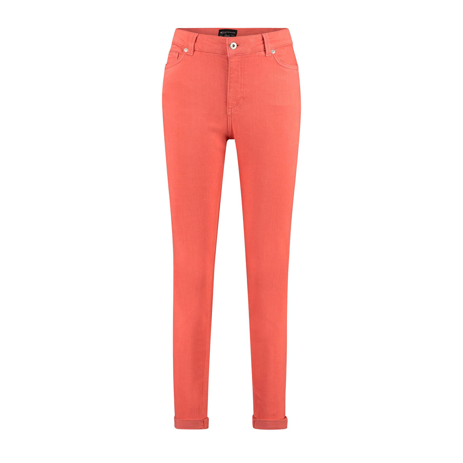 Expresso slim fit jeans koraalrood