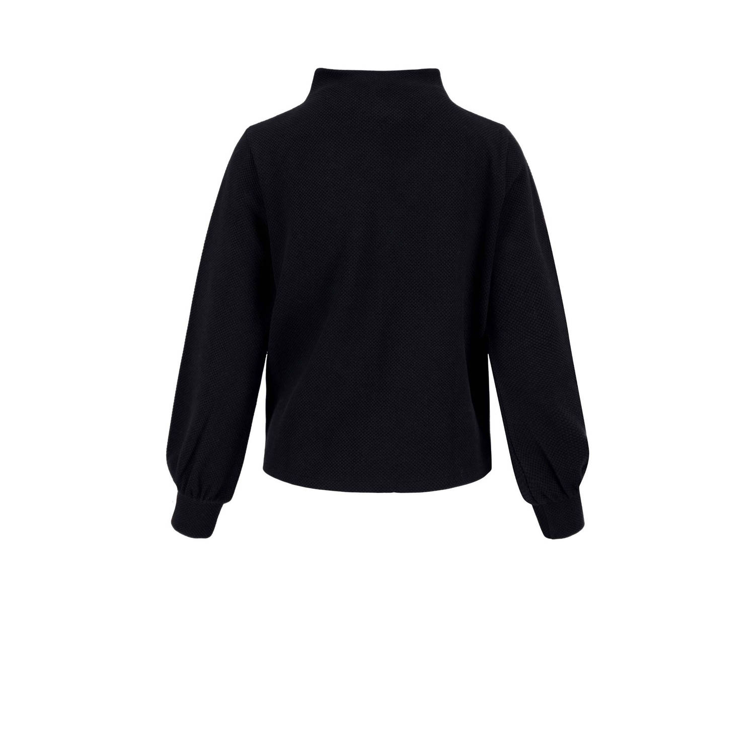 Zusss Zwarte Gestreepte Top Pullover Black Dames