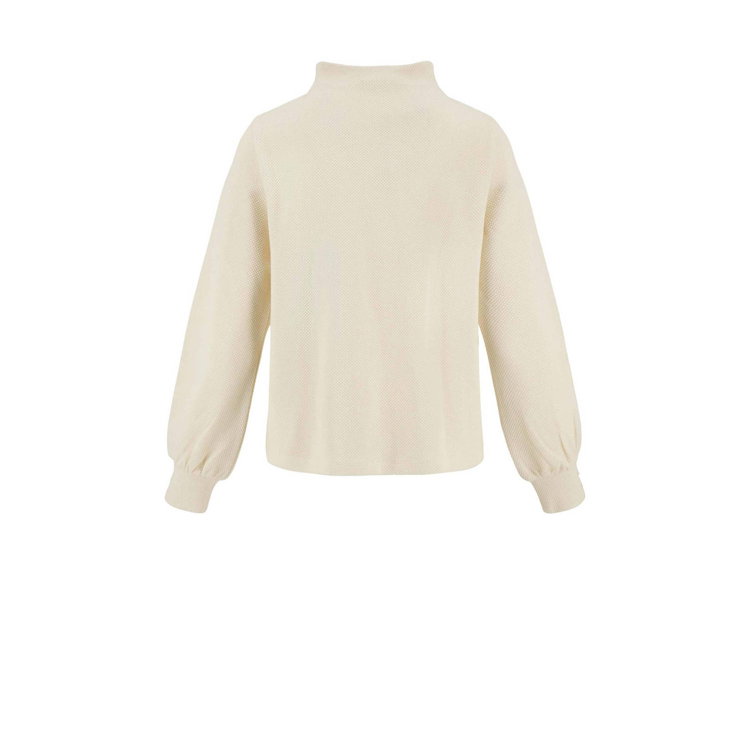 Zusss top met structuur crème