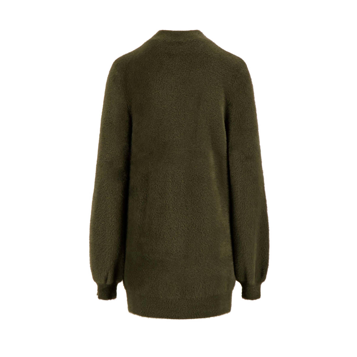 Zusss fluffy vest donkergroen