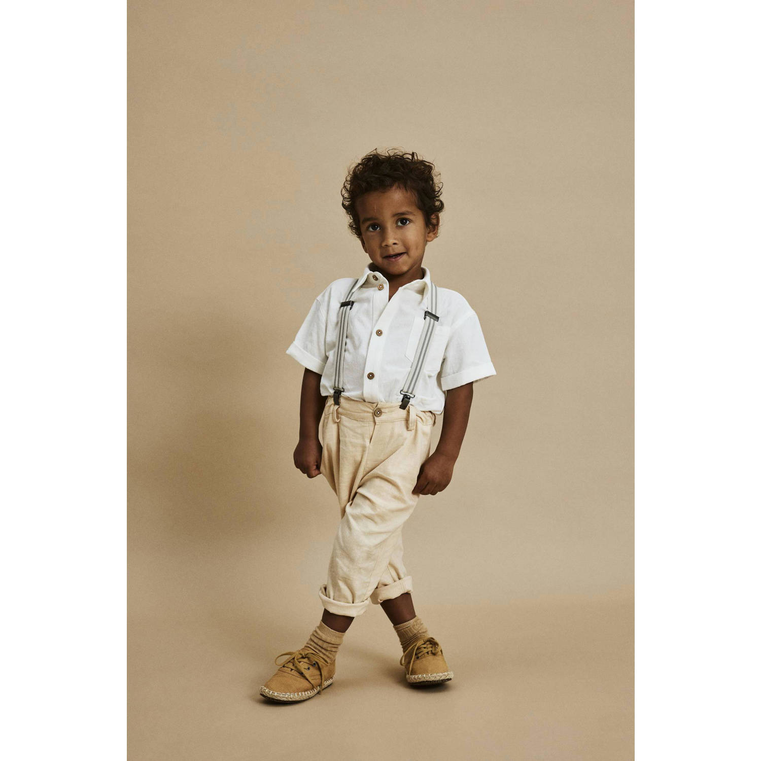 LIL' ATELIER Jongens Overhemden Nmmhadam Ss Loose Shirt Wit