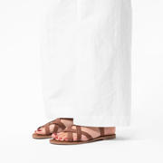 thumbnail: Manfield leren sandalen cognac