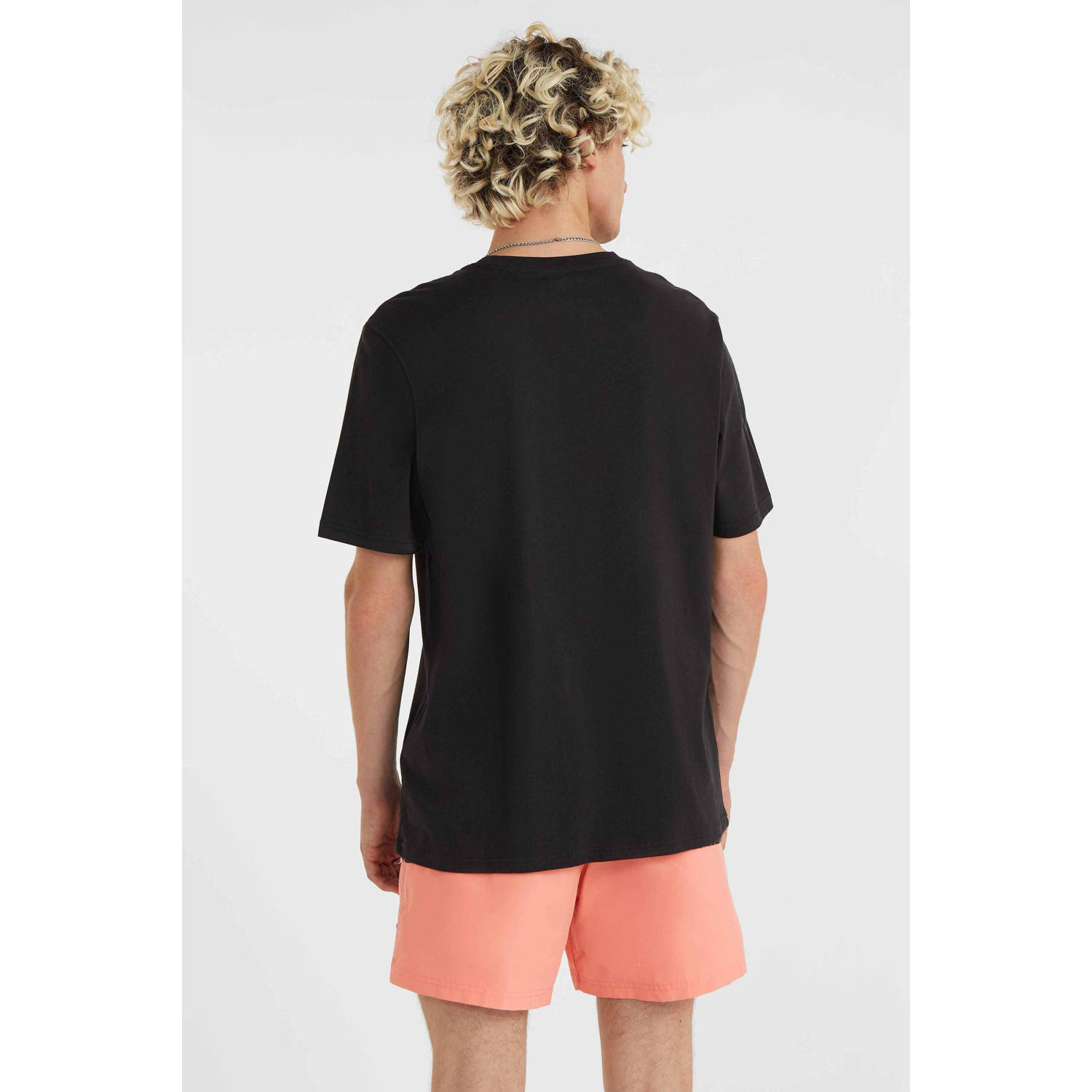 O'Neill T-shirt met printopdruk black out b