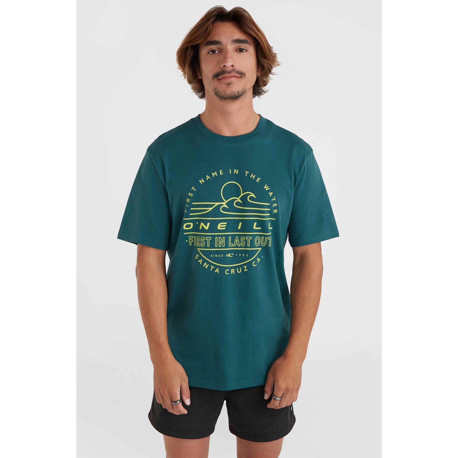 O'Neill T-shirt met printopdruk donkergroen